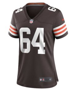 Alternative view of Joe DeLamielleure Cleveland Browns Nike Women's Game Retired Player Jersey - Brown