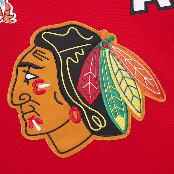 Chris Chelios Chicago Blackhawks 1991-92 Power Play Jersey - Red - Image 4