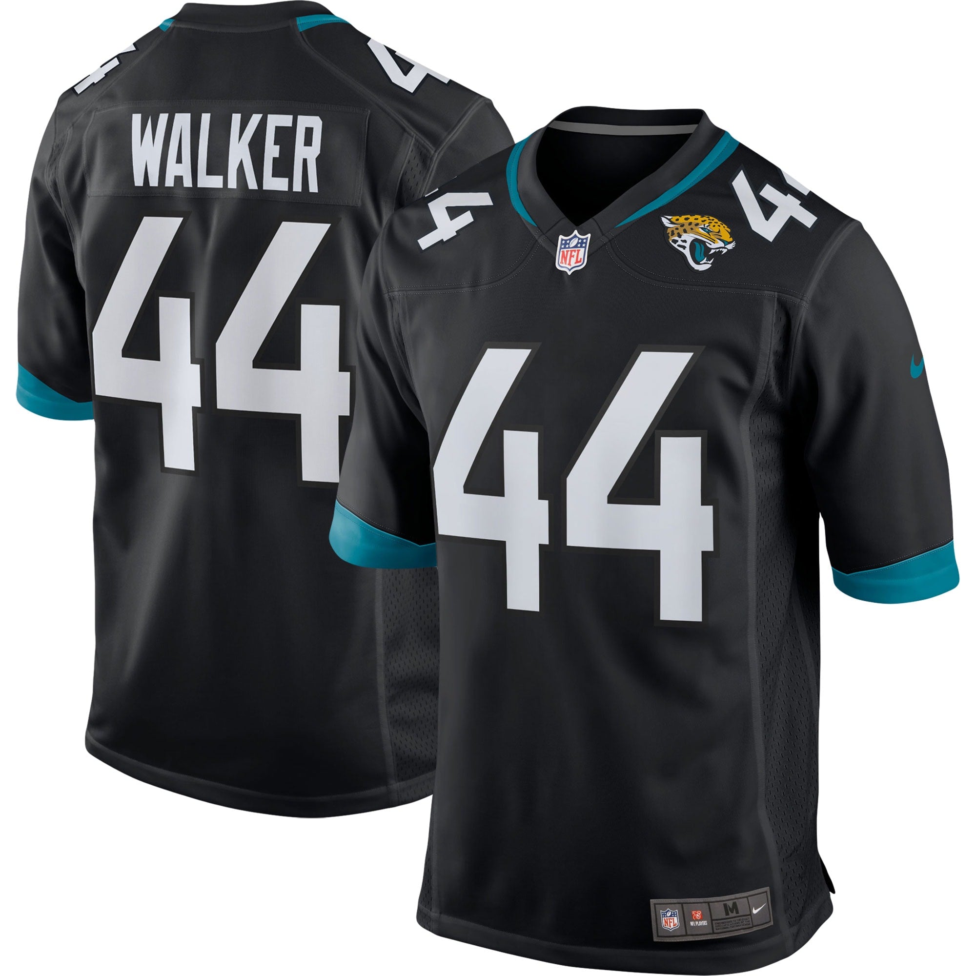 Travon Walker Jacksonville Jaguars Nike Player Game Jersey - White/Black/Teal - Image 7