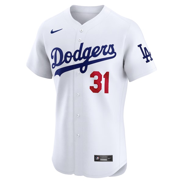 Tyler Glasnow Los Angeles Dodgers Nike Home Elite Player Jersey - White - Image 2