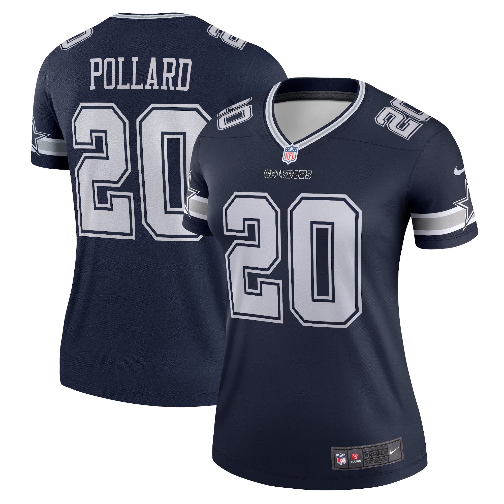 Tony Pollard Dallas Cowboys Nike Women's Alternate Legend Jersey - White/Navy - Image 5