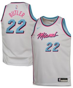 Jimmy Butler Miami Heat Nike Youth 2024/25 Swingman Player Jersey - City Edition - White