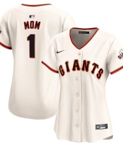 San Francisco Giants Nike Women's #1 Mom Home Limited Jersey - Cream