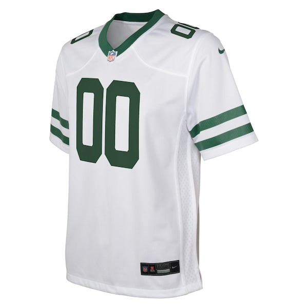 New York Jets Nike Youth Legacy Custom Game Jersey - White - Image 2