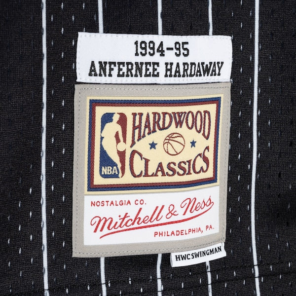 Penny Hardaway Orlando Magic Hardwood Classics 1994/95 Split Swingman Jersey - Blue/Black - Image 4