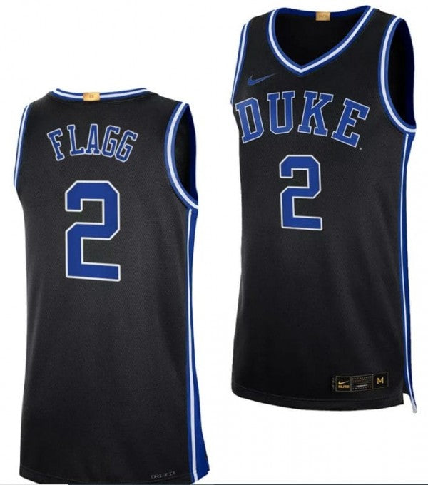 Cooper Flagg Duke Blue Devils Nike Youth #2 Basketball Jersey - Black
