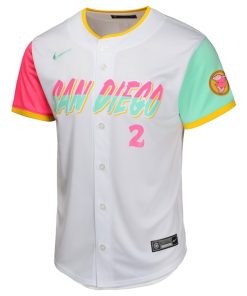 Alternative view of Xander Bogaerts San Diego Padres Nike Youth City Connect Limited Player Jersey - White