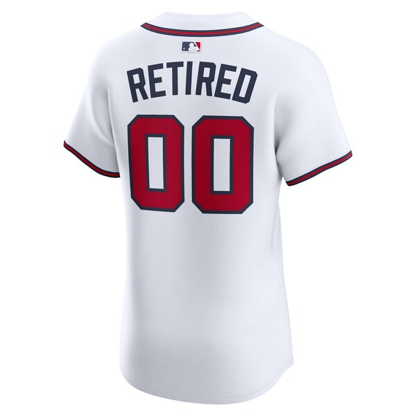 Atlanta Braves Nike Home Elite Pick-A-Player Retired Roster Jersey - White - Image 3
