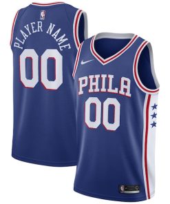 Philadelphia 76ers Nike 2020/21 Swingman Custom Jersey - Icon Edition - Royal