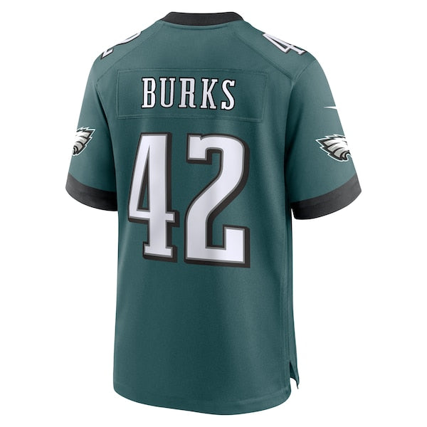 Oren Burks Philadelphia Eagles Nike Game Jersey - Midnight Green - Image 3