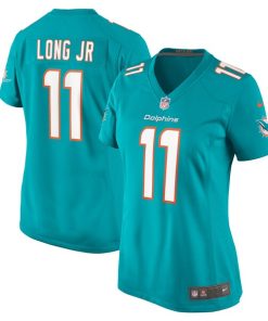 David Long Jr. Miami Dolphins Nike Women's  Game Jersey -  Aqua