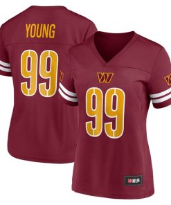 Women's Chase Young Burgundy Washington Commanders Game Time Player Jersey
