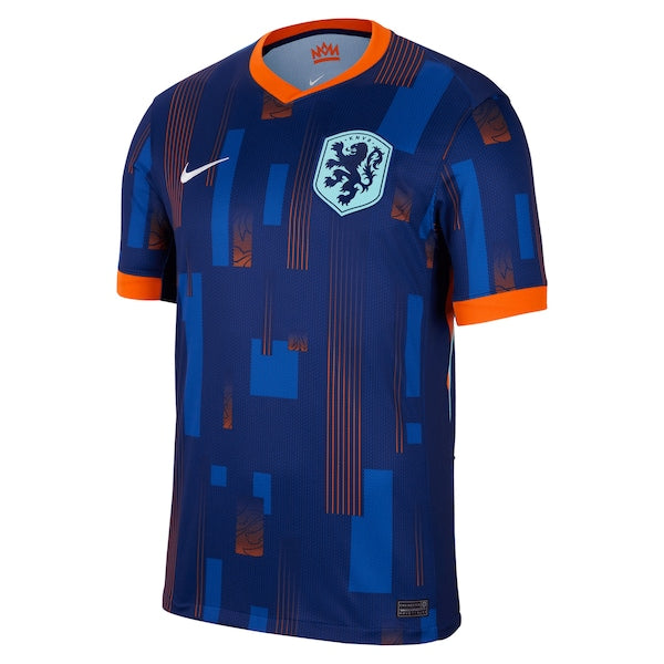 Netherlands National Team Nike 2024 Away Replica Blank Jersey - Blue - Image 3
