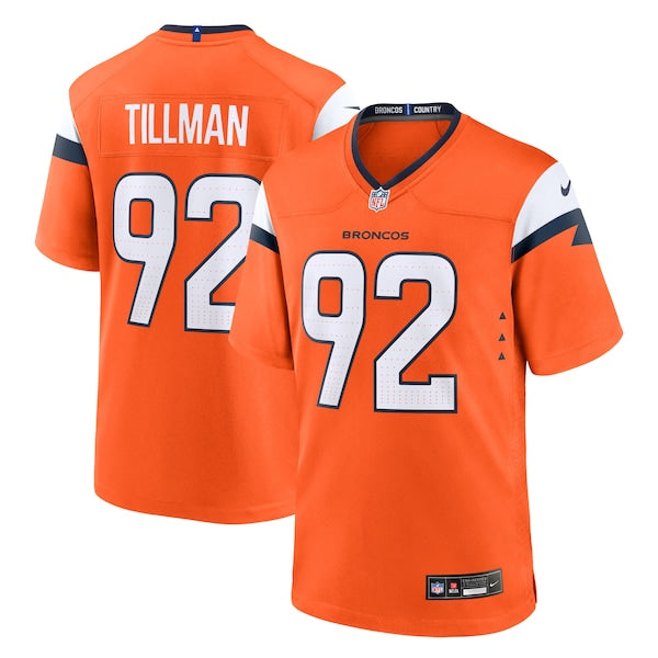 Dondrea Tillman Denver Broncos Nike Team Game Jersey - Orange