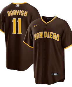 Yu Darvish San Diego Padres Nike Alternate Replica Player Jersey - Brown