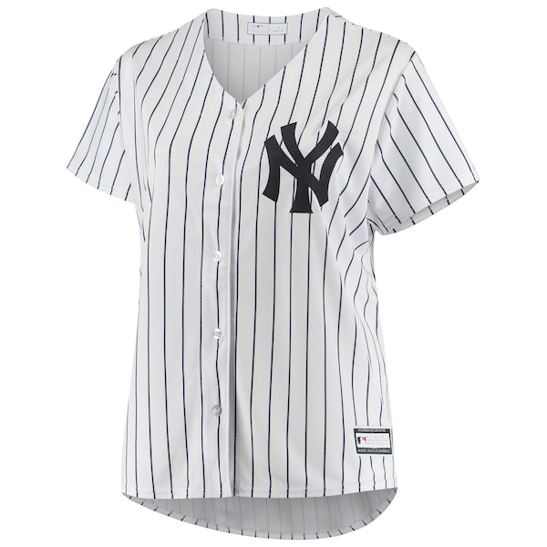 New York Yankees Women's Plus Size Sanitized Replica Team Jersey - White - Image 2