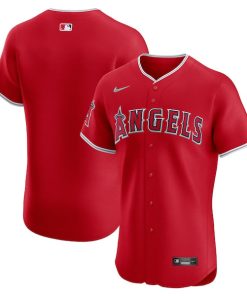 Alternative view of Los Angeles Angels Nike Alternate Elite Jersey - Red/White