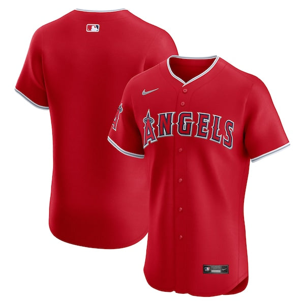 Los Angeles Angels Nike Alternate Elite Jersey - Red/White - Image 2