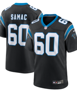 Nick Samac Carolina Panthers Nike Team Game Jersey -  Black