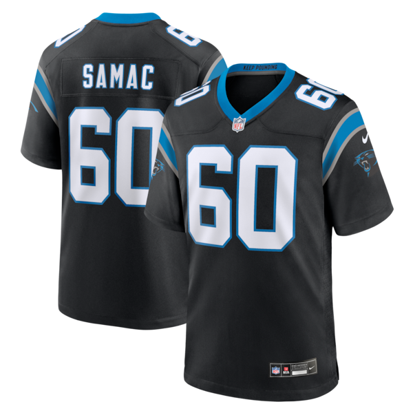 Nick Samac Carolina Panthers Nike Team Game Jersey - Black