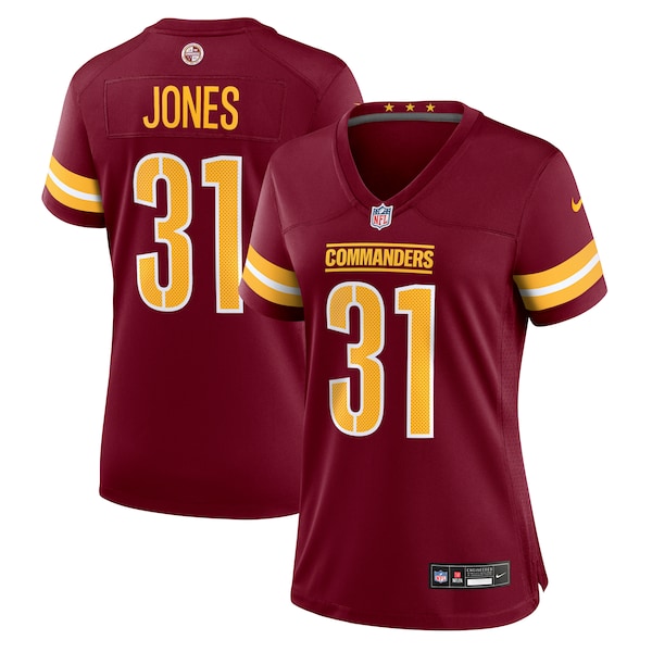 Jonathan Jones Washington Commanders Nike Women's Team Game Jersey - Burgundy