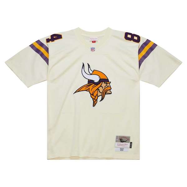 Randy Moss Minnesota Vikings Chainstitch Legacy Jersey - Cream - Image 2