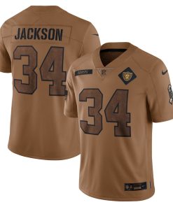 Bo Jackson Las Vegas Raiders Nike 2023 Salute To Service Retired Player Limited Jersey - Brown