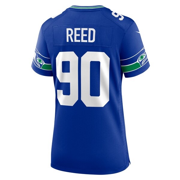 Jarran Reed Seattle Seahawks Nike Women's Throwback Player Game Jersey - Royal - Image 3