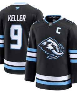 Clayton Keller Utah Mammoth  Home Premium Player Jersey - Black/White