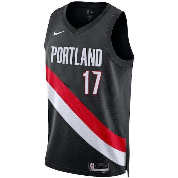 Shaedon Sharpe Portland Trail Blazers Nike Unisex Swingman Jersey - Icon Edition - Black - Image 2