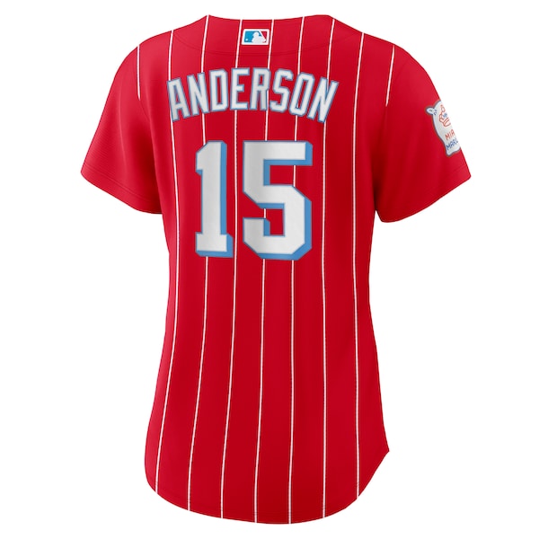 Brian Anderson Miami Marlins Nike Women's City Connect Replica Player Jersey - Red - Image 3
