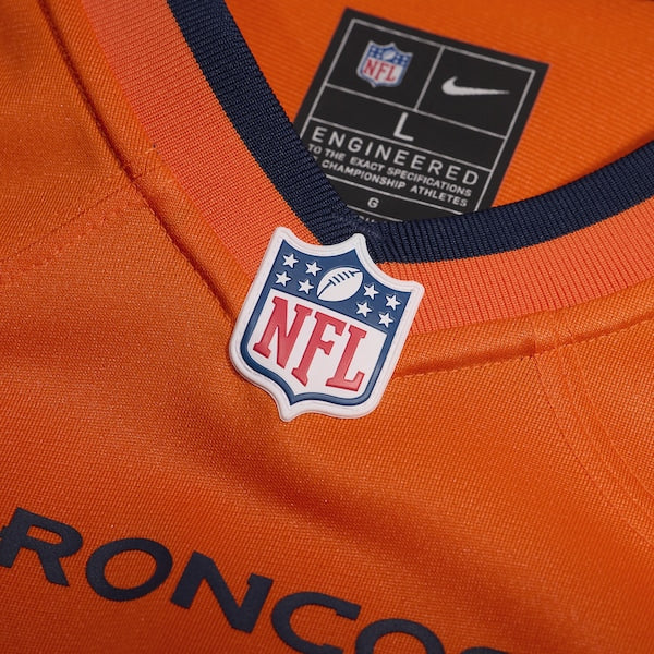 Evan Engram Denver Broncos Nike Team Game Jersey - Orange - Image 4