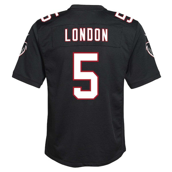 Drake London Atlanta Falcons Nike Youth Game Jersey - Black - Image 3