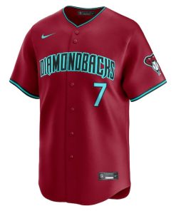 Alternative view of Corbin Carroll Arizona Diamondbacks Nike Alternate Limited Jersey - Red