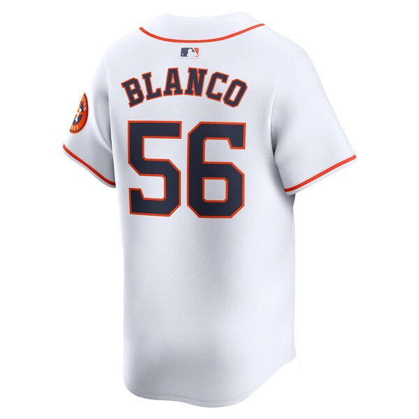 Ronel Blanco Houston Astros Nike Home Limited Player Jersey - White/Gray - Image 4