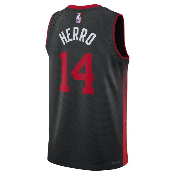 Tyler Herro Miami Heat Nike Unisex 2023/24 Swingman Jersey - Black - City Edition - Image 3