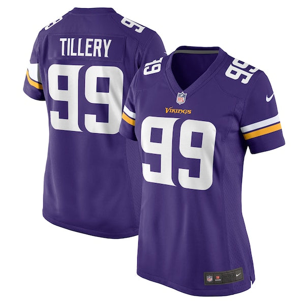 Jerry Tillery Minnesota Vikings Nike Women's Game Jersey - Purple - Image 2