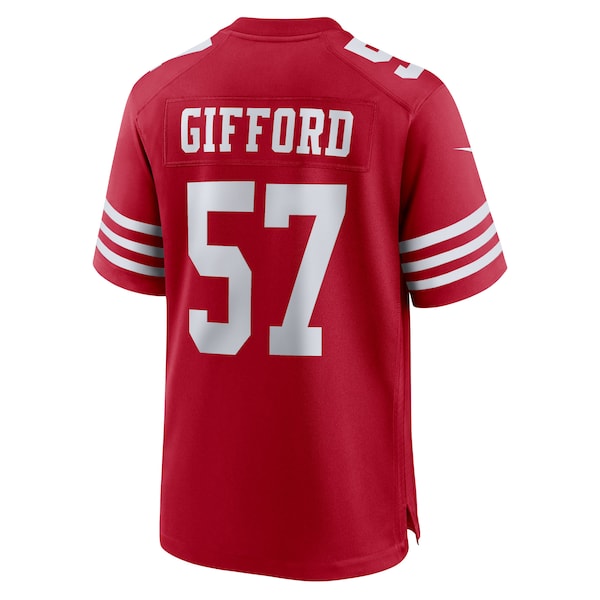 Luke Gifford San Francisco 49ers Nike Team Game Jersey - Scarlet - Image 3