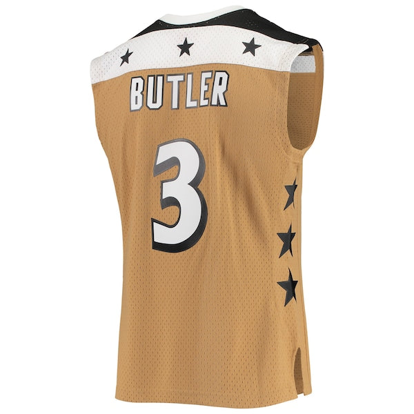 Caron Butler Washington Wizards 2001/02 Hardwood Classics Swingman Jersey - Gold - Image 3