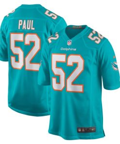 Alternative view of Patrick Paul Miami Dolphins Nike  Game Jersey -  Aqua