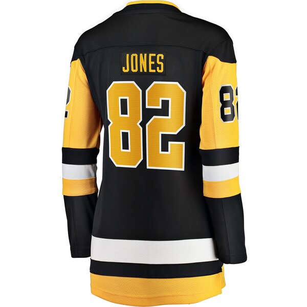 Caleb Jones Pittsburgh Penguins Women's Home Breakaway Jersey - Black - Image 3
