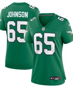 Lane Johnson Philadelphia Eagles Nike Women's Alternate Game Jersey - Kelly Green