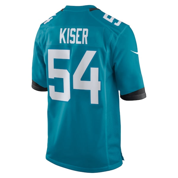 Jack Kiser Jacksonville Jaguars Nike Team Game Jersey - Teal - Image 3