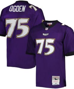 Jonathan Ogden Baltimore Ravens  Legacy Replica Jersey - Purple