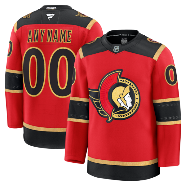 Ottawa Senators Alternate Custom Premium Jersey - Red/Black/White