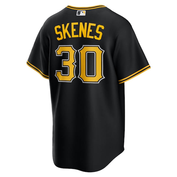 Paul Skenes Pittsburgh Pirates Nike Alternate Replica Player Jersey - Black - Image 3
