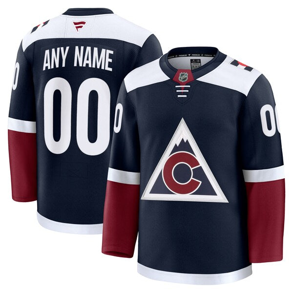 Colorado Avalanche Alternate Premium Custom Jersey - Navy/Burgundy/White - Image 3