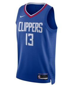 Alternative view of Paul George LA Clippers Nike Unisex Swingman Jersey - Icon Edition - Royal