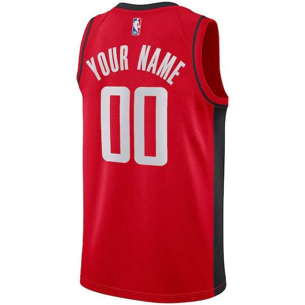Houston Rockets Nike Custom Swingman Jersey - Icon Edition - Red - Image 3