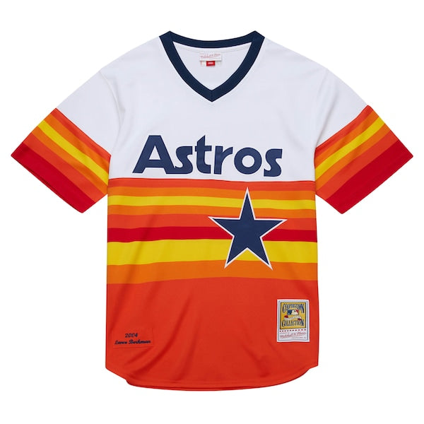 Lance Berkman Houston Astros 2004 Cooperstown Collection Authentic Throwback Jersey - White - Image 4